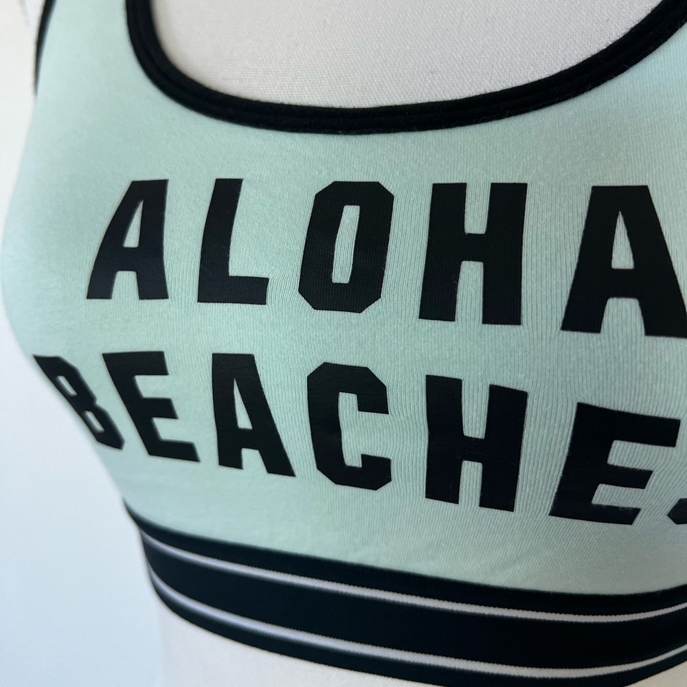 PINK Victoria's Secret Mint and Black Tank Top